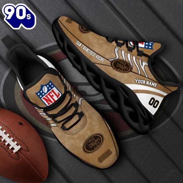 San Francisco 49ers NFL Clunky Shoes For Fans Custom Name And Number