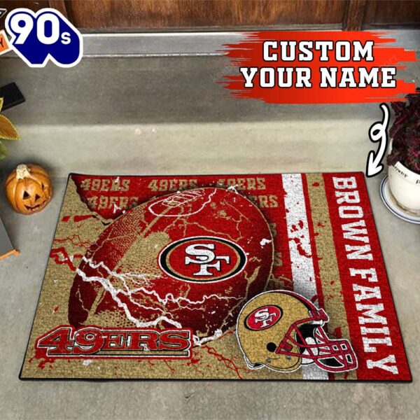 San Francisco 49ers NFL-Custom Your Name Doormat