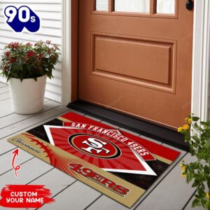 San Francisco 49ers NFL-Personalized Doormat…