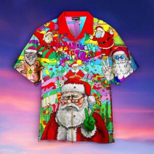 Santa Claus Christmas Hippie Hawaiian…