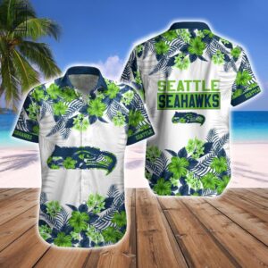 Seattle Seahawks Hawaiian Shirt Short…