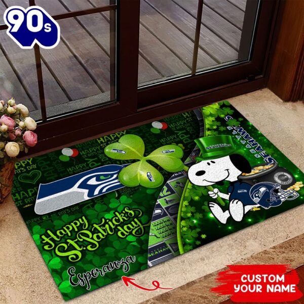 Seattle Seahawks NFL-Custom Doormat The Celebration Of The Saint Patrick’s Day