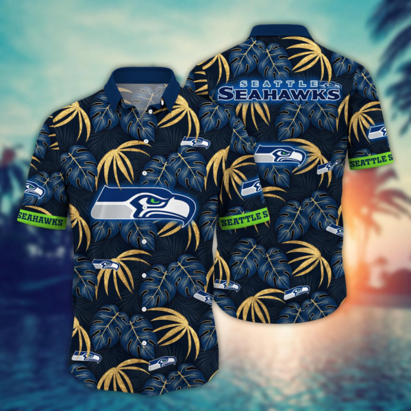 Seattle Seahawks NFL Hawaiian Shirt Beach Vibes Aloha Shirt