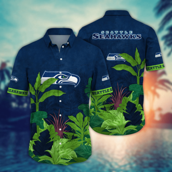 Seattle Seahawks NFL Hawaiian Shirt Evening Strolls Aloha Shirt
