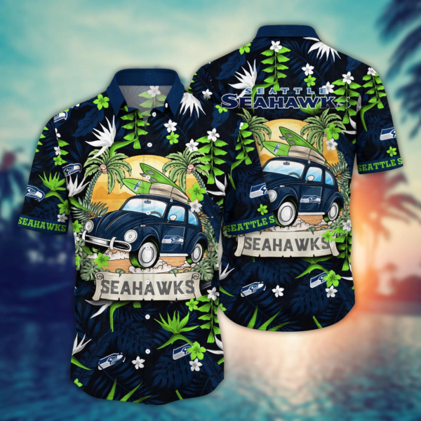 Seattle Seahawks NFL Hawaiian Shirt Music Festivalstime Aloha Shirt