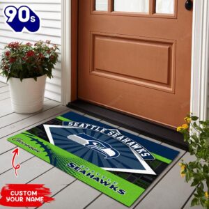Seattle Seahawks NFL-Personalized Doormat For…