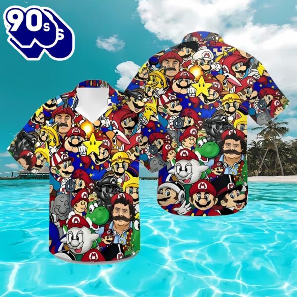 Shades Of Mario Hawaiian Shirt