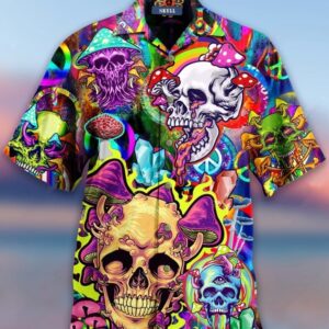 Skull Colorfull Printed Casual Abstract…