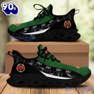 Slayer Rock Band Black Green Chunky Running Sneakers Max Soul Shoes Sport Gift For Men And Women