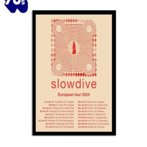 Slowdive 2024 European Tour Poster