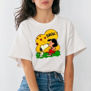 Smak Valentines Day Shirt Cute Snoopy Dog Valentines Crewneck Unisex