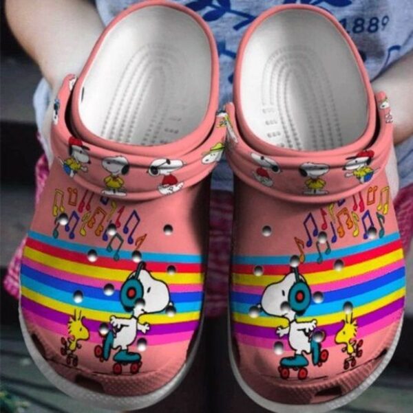 Snoopy And Woodstock Crocs Crocband Shoes
