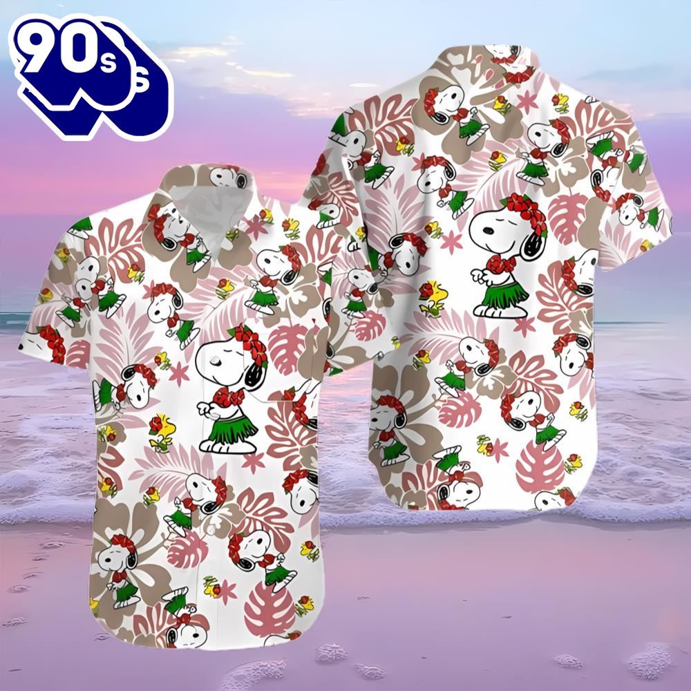 Snoopy Beach Vibes Summer Vacation 3D Hawaiian Shirt