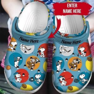 Snoopy Comics Crocs Clog Shoes