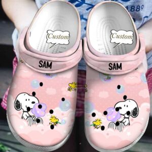 Snoopy Crocs Clogs Comfortable Shoes…