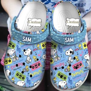 Snoopy Crocs Clogs Shoes Crocband…