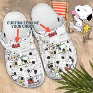 Snoopy Crocs Crocband Shoes Comfortable…