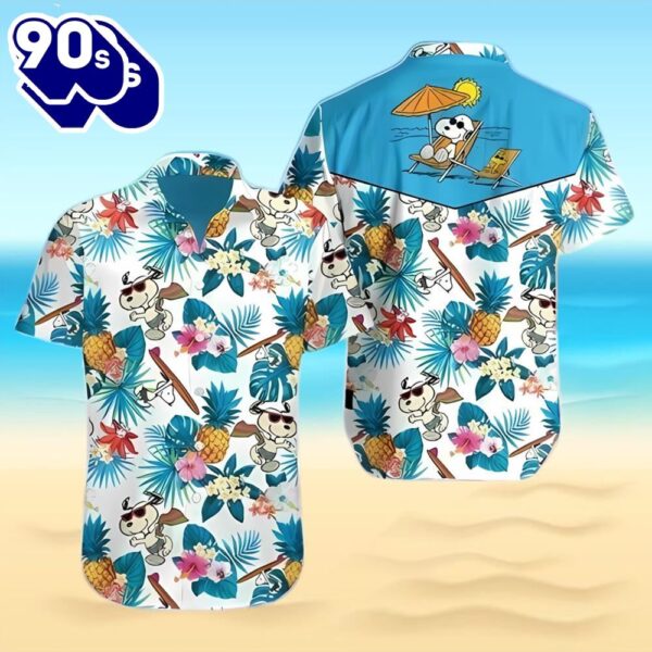Snoopy Movie Summer Tropical Hawaiian Shirt