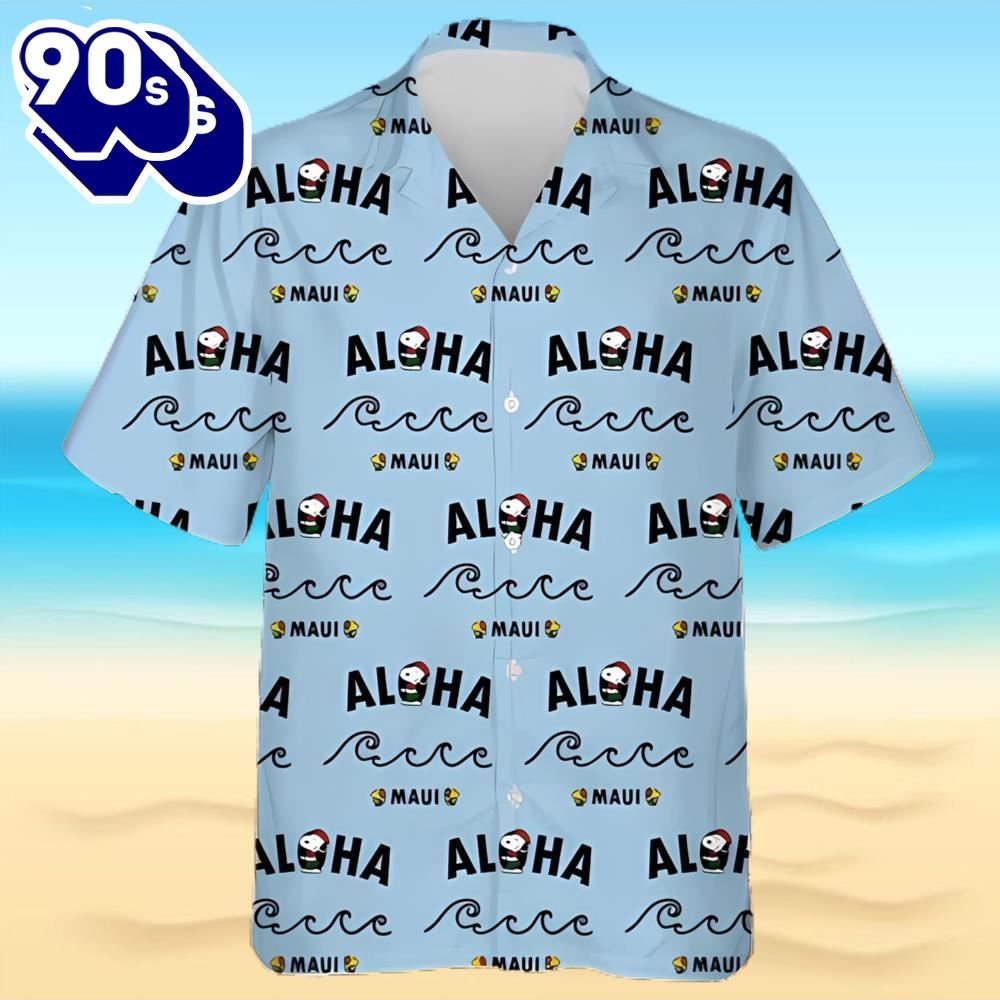 Snoopy Says Aloha From Maui Hawaiians Shirt