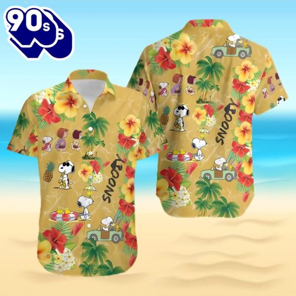 Snoopy Summer Aloha All Over Print Hawaiian Shirt