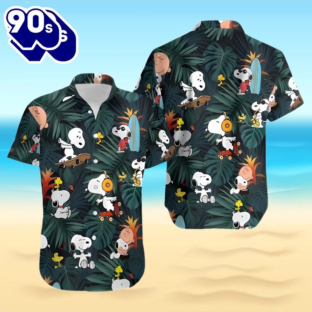 Snoopy Summer Time All Over Print Hawaiian Shirt
