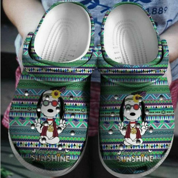 Snoopy Sunshine Mandala Crocs Crocband Clog Comfortable Water Shoes