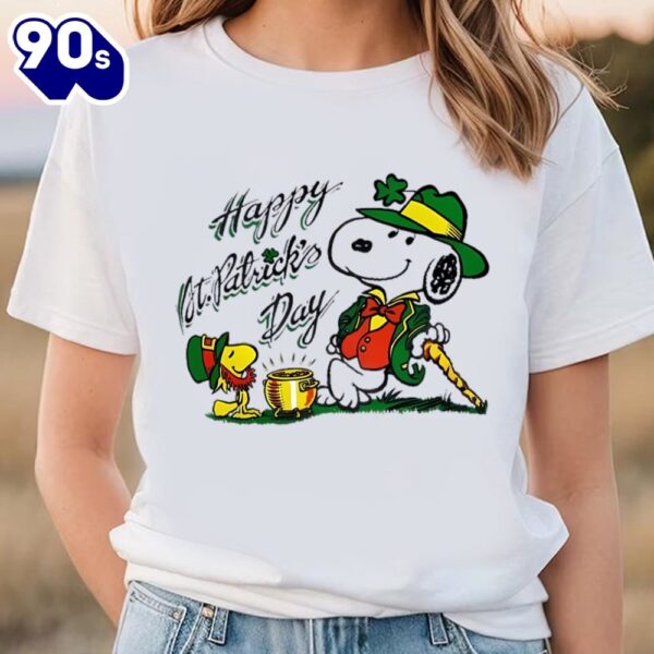 Snoopy and woodstock Happy St. Patrick’s Day Shirt