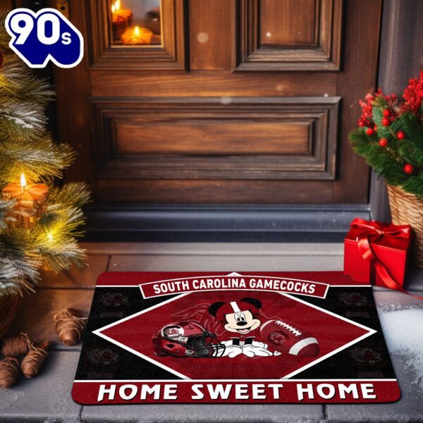 South Carolina Gamecocks NCAA And Mickey Mouse Doormat