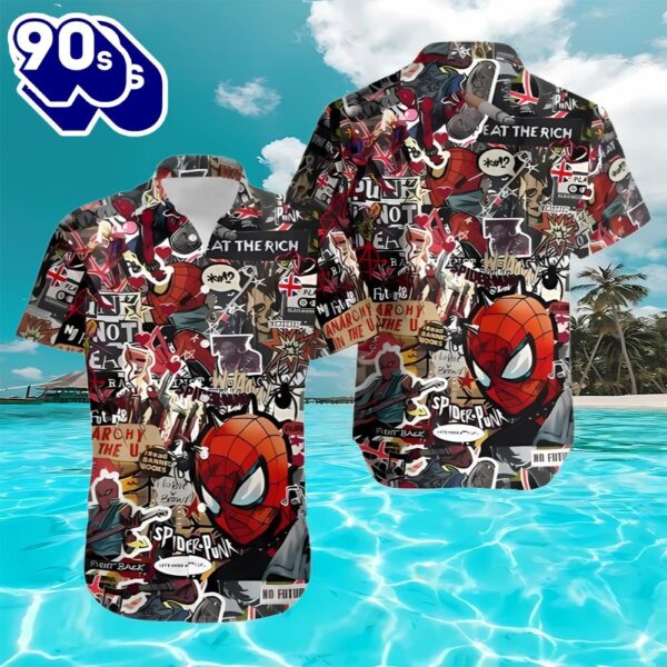 Spider Man Aloha Hawaiian Summer Gift Shirt
