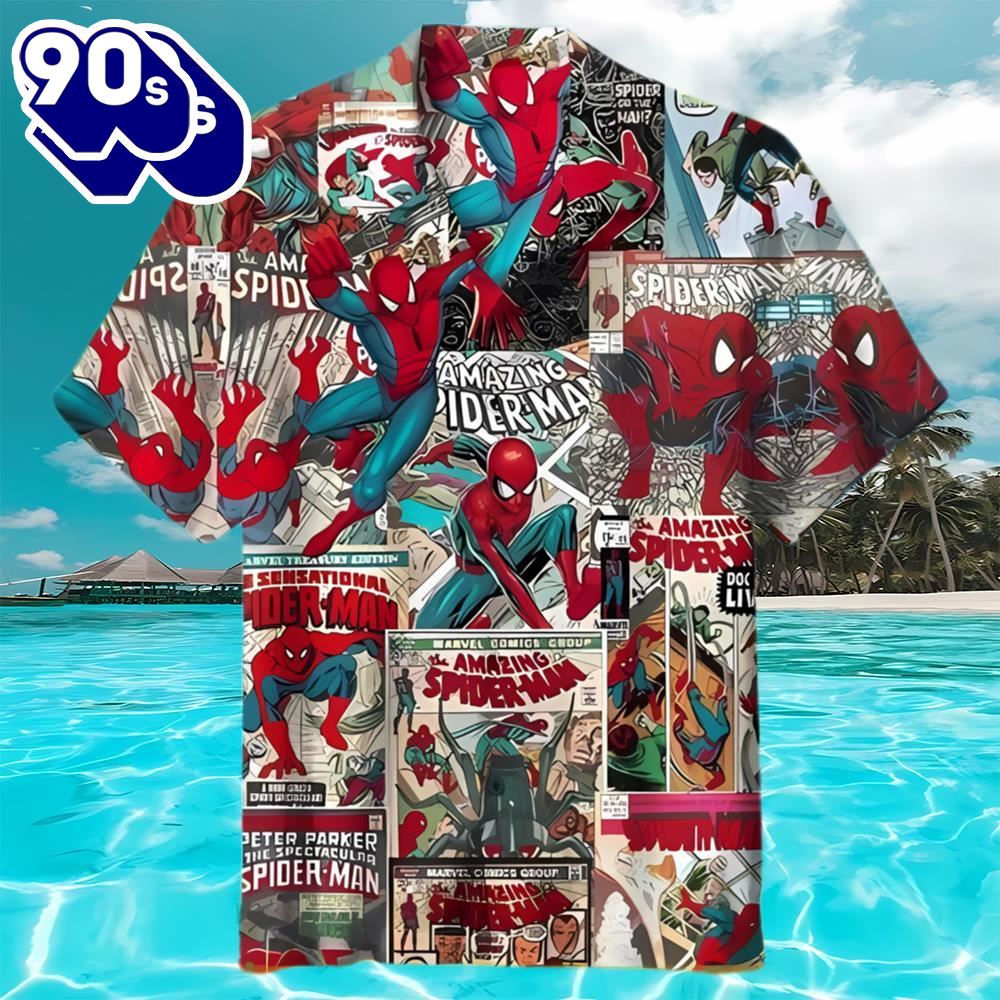 Spider Man Beach Hawaiian Shirt