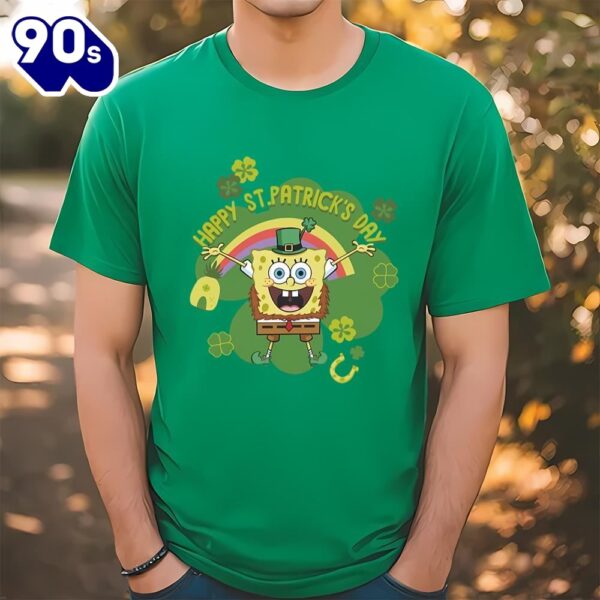 Spongebob Squarepants Happy St. Patrick’s Day T-shirt