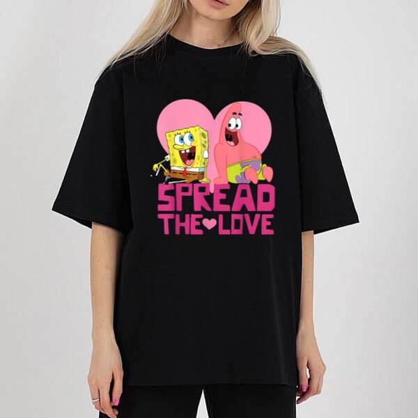 Spongebob Squarepants Spread The Love Shirt Valentine’s Day Merchandise Shirt