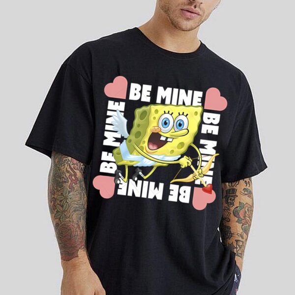 Spongebob Squarepants Valentine’s Day Cupid Be Mine T-Shirt