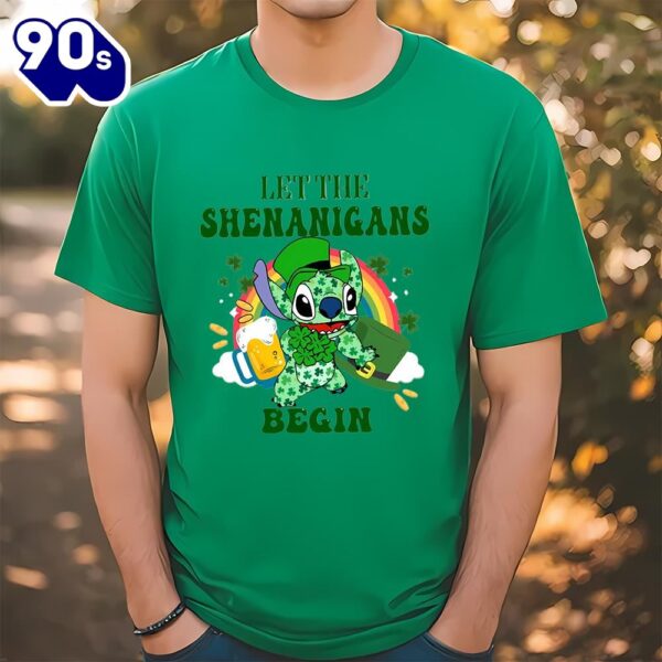 St. Patrick’s Day Lilo And Stitch Shirt, Stitch Happy St…
