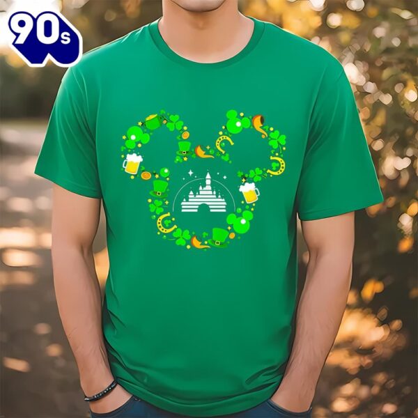 St Patrick’s Day Mickey Mouse Disney Castle Shirt