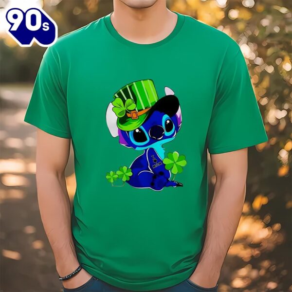 St Patrick’s Day Stitch I Love Mom Tattoo Shirt