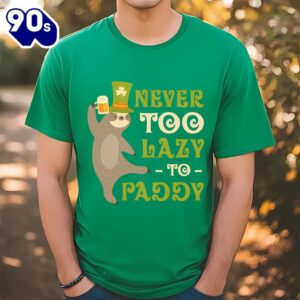 St Patricks Day Funny Sloth…