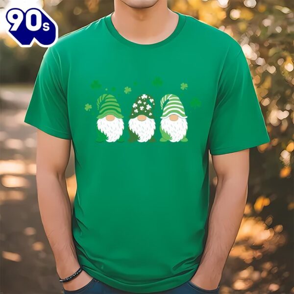 St. Patricks Day Gift Cute Gnomes T-Shirt