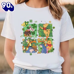 St Patricks Day Pooh And Friends Shirt, Winnie The Pooh Happy…