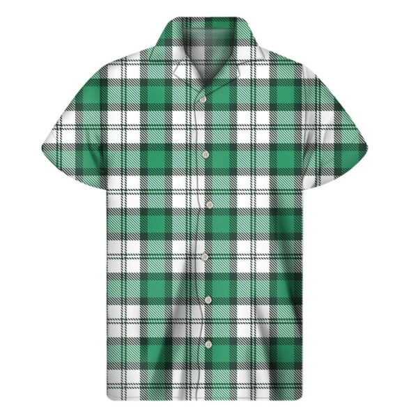 St. Patrick’s Day Tartan Pattern Hawaiian Shirt