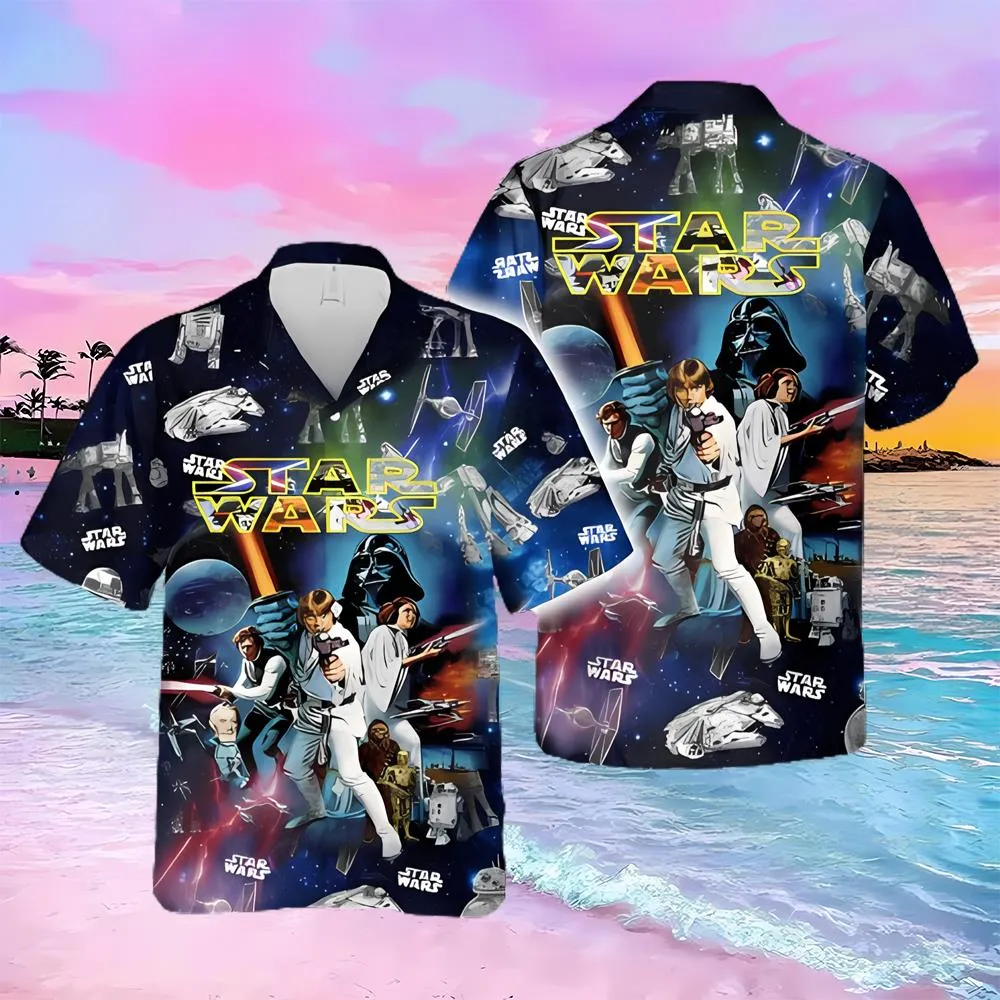 Star War Super Soft Rayon Darth Vader Hawaiian Shirt