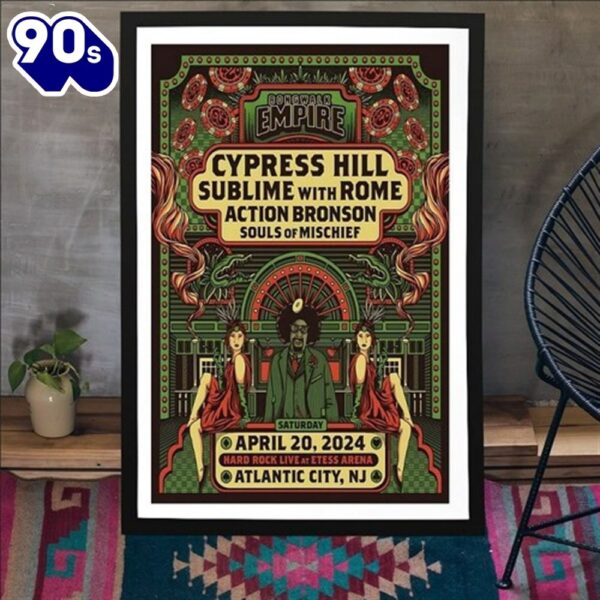 Stream Cypress Hill Tour In Atlantic City, NJ April 20 2024 Poster Canvas