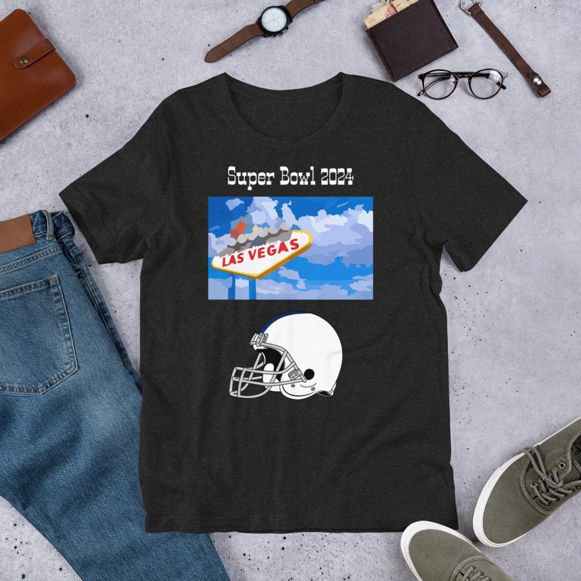 Super Bowl 2024 Las Vegas t-shirts