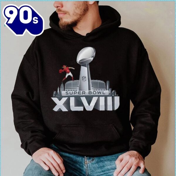 Super Bowl Sunday 2024 Xlviii Trophy Football T Shirt