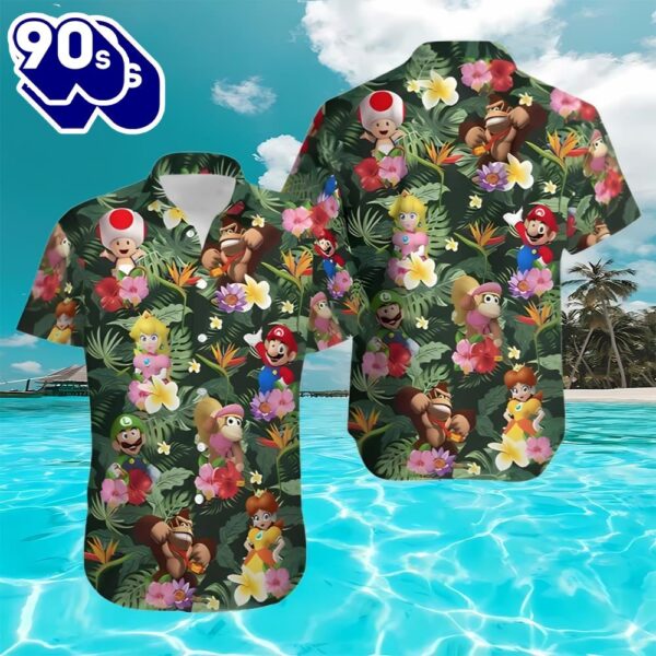 Super Mario Bros Beach Lover Aloha Hawaiian Shirt