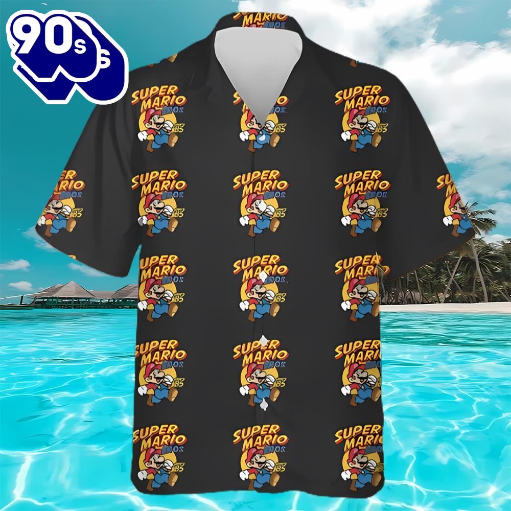 Super Mario Bros Gaming Funny Mario Kart Vintage Hawaiians Shirt