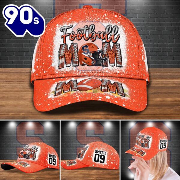 Syracuse Orange Bleached Cap Custom Your Name And Number NCAA Cap