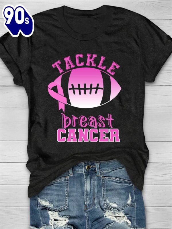 Tackle Breast Cancer Football Lover – Breast Cancer Awareness Shirt