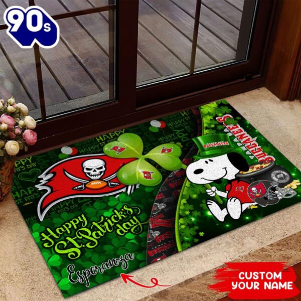Tampa Bay Buccaneers NFL-Custom Doormat The Celebration Of The Saint Patrick’s Day