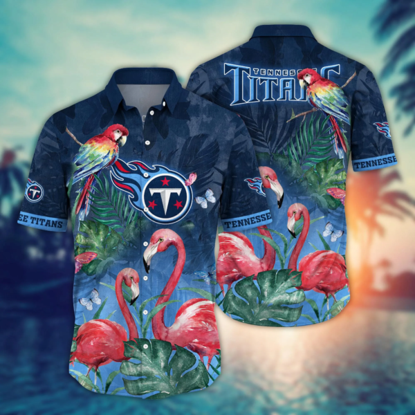 Tennessee Titans NFL Hawaiian Shirt Sea Shores Aloha Shirt